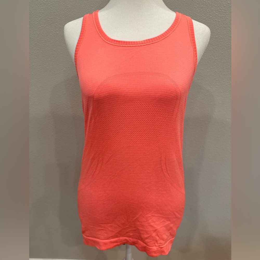 Lululemon Coral color Racer back tank size M